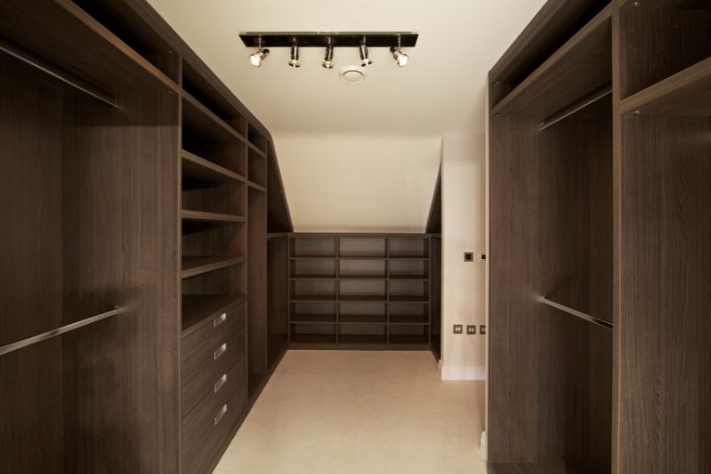 empty space saver customised wardrobe in Cardiff