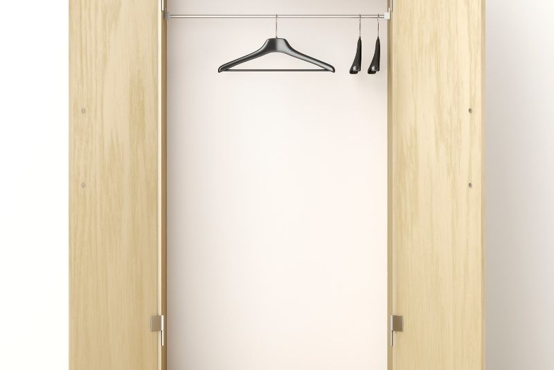 Two-door hinged-door wardrobe