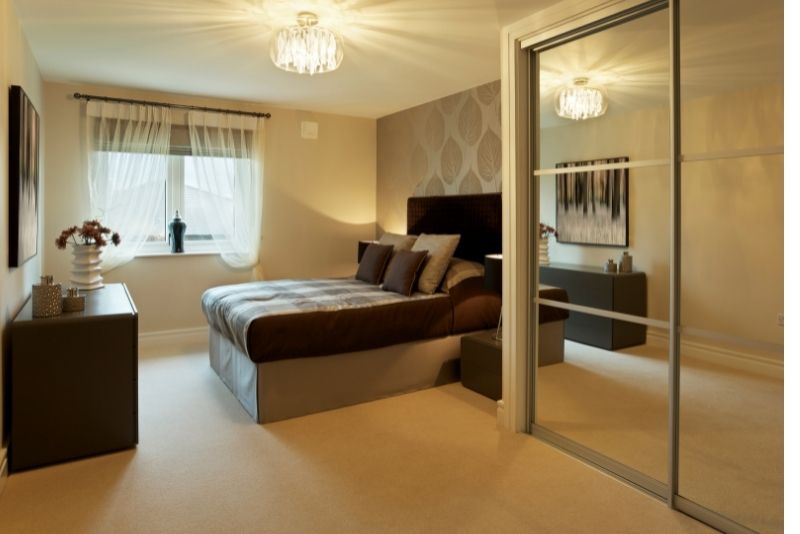 Mirror wardrobe with sliding doors