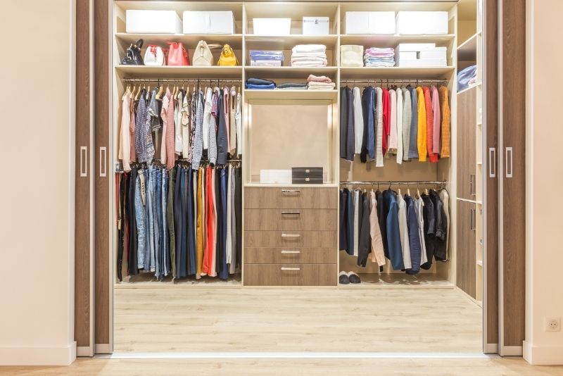 Open wardrobes at Wardrobes Newcastle